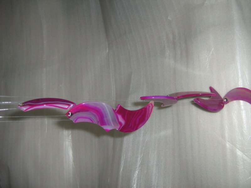 画像1: ブラジル産幸福を呼ぶ瑪瑙風鈴格安訳あり