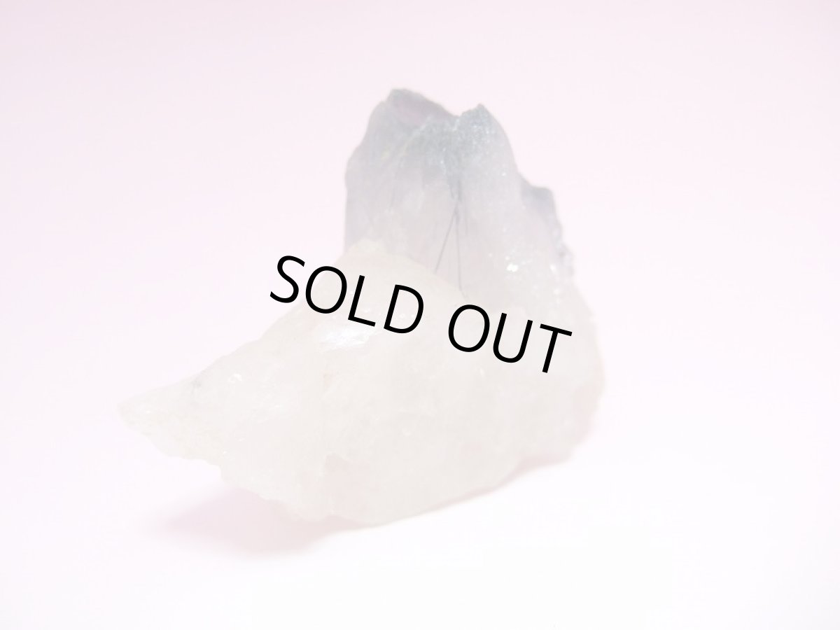 画像4: インディゴライトinクォーツ ブルールチル 原石 (4)