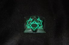 画像1: ヒマラヤクリスタル（水晶）ヘキサグラム彫ピラミッド 7g (1)