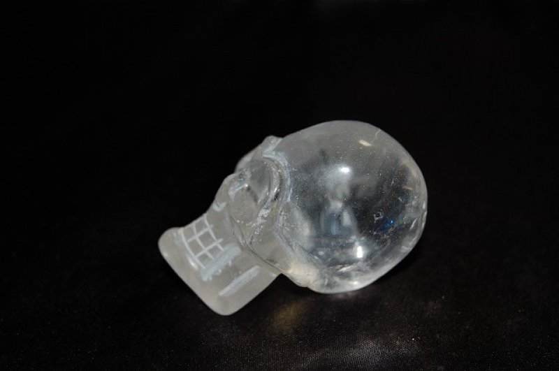 画像1: クリスタルクォーツ髑髏(水晶)ドクロ