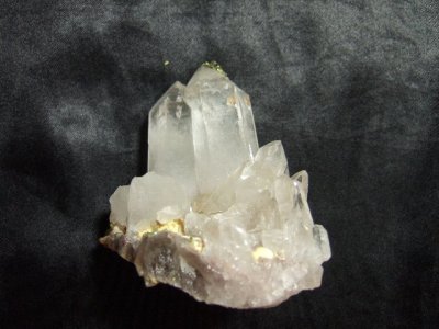 画像2: エピドート（緑れん石）付着クリスタルクラスター （水晶群晶） 95g