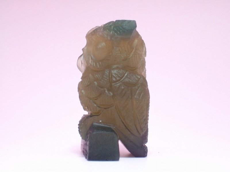 画像1: フローライト(蛍石)フクロウ