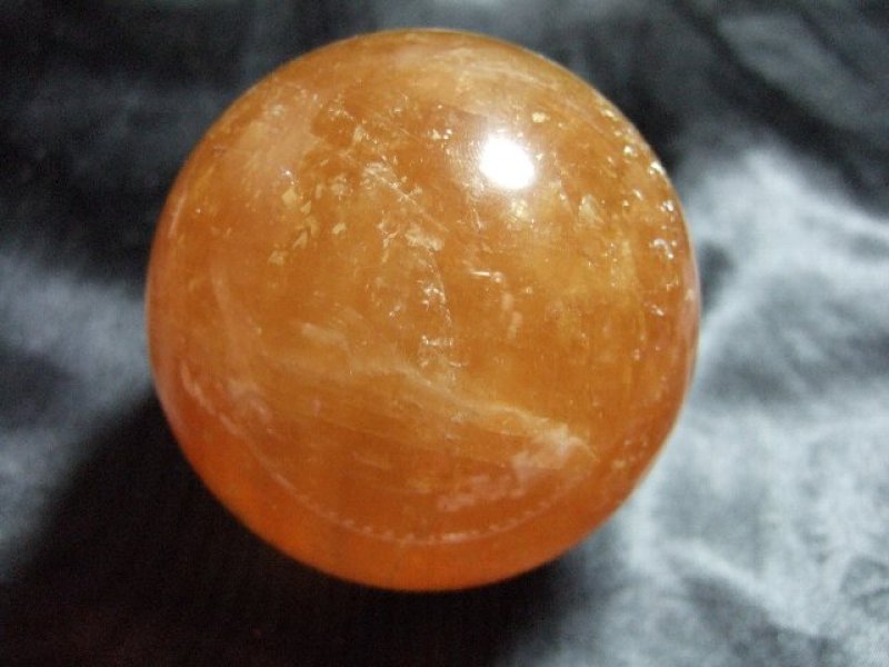 画像2: ゴールデンカルサイト 丸玉 527g