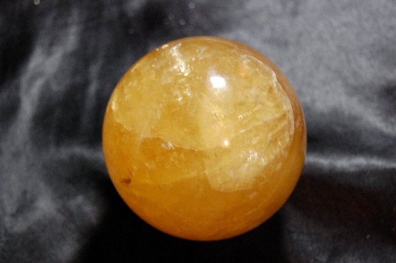 画像2: ゴールデンカルサイト 丸玉 629g