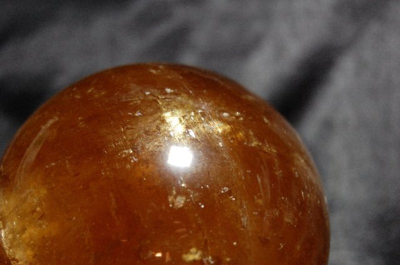 画像1: ゴールデンカルサイト 丸玉 1139g