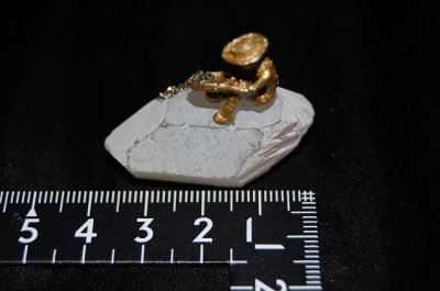 画像2: 砂金堀の置物 クリスタルクォーツ（水晶）×パイライト（黄鉄鉱）