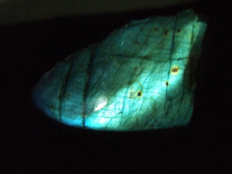 画像1: ラブラドライト（曹灰長石）一面研磨AAA