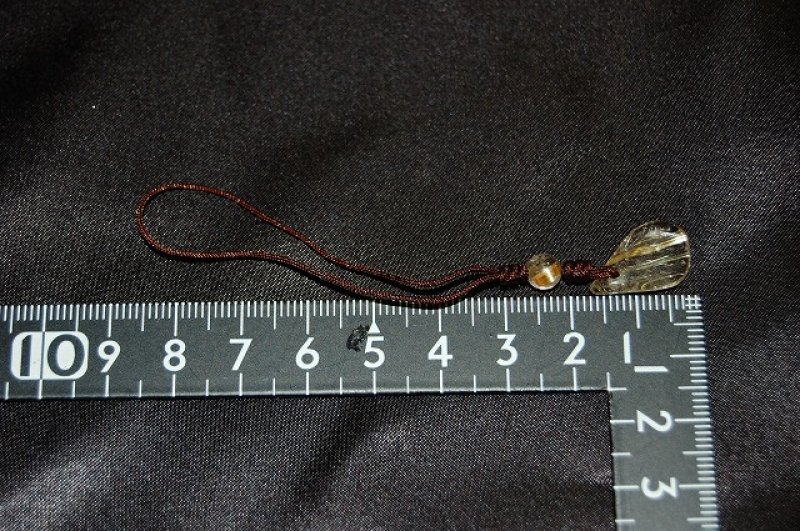 画像1: ルチルクォーツ（針入り水晶）ストラップ