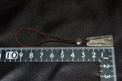 画像1: ルチルクォーツ（針入り水晶）ストラップ