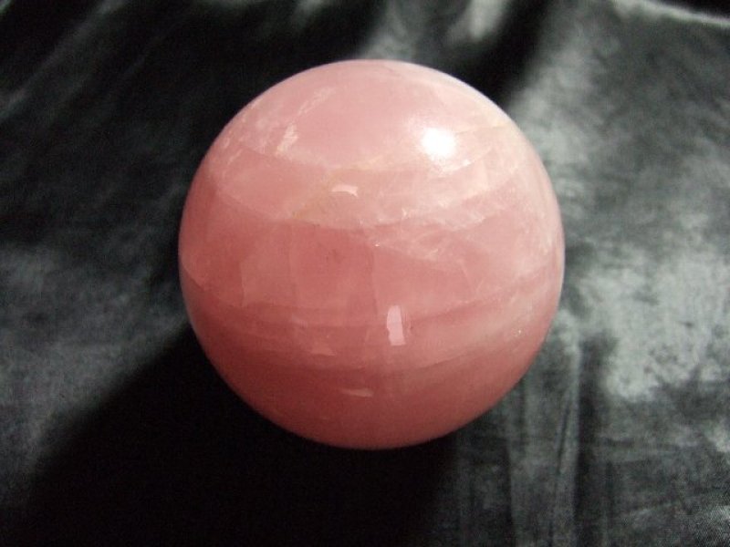 画像1: スターローズクオーツ(紅水晶)丸玉