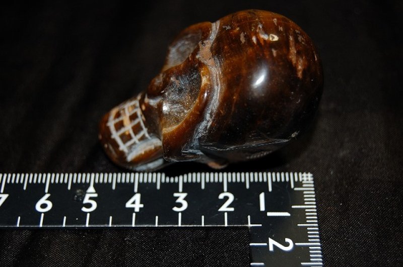 画像3: タイガーアイ髑髏(虎目石)ドクロ