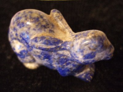画像1: ラピスラズリ（瑠璃） ウサギ